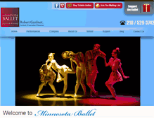 Tablet Screenshot of minnesotaballet.org